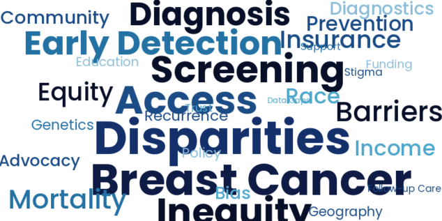 breast cancer inequities wordcloud